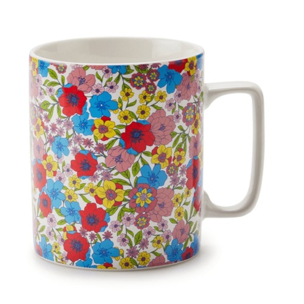 NWT DRAPER JAMES RSVP Floral Boxed Ceramic Mug Mother's Day Gift Wife Tea Coffee